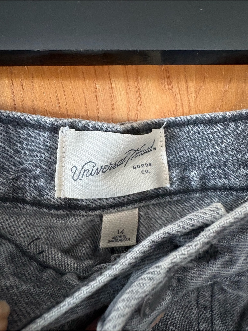 Universal Thread Distressed High-Rise Denim Shorts — Gray 14 - Picture 5 of 10